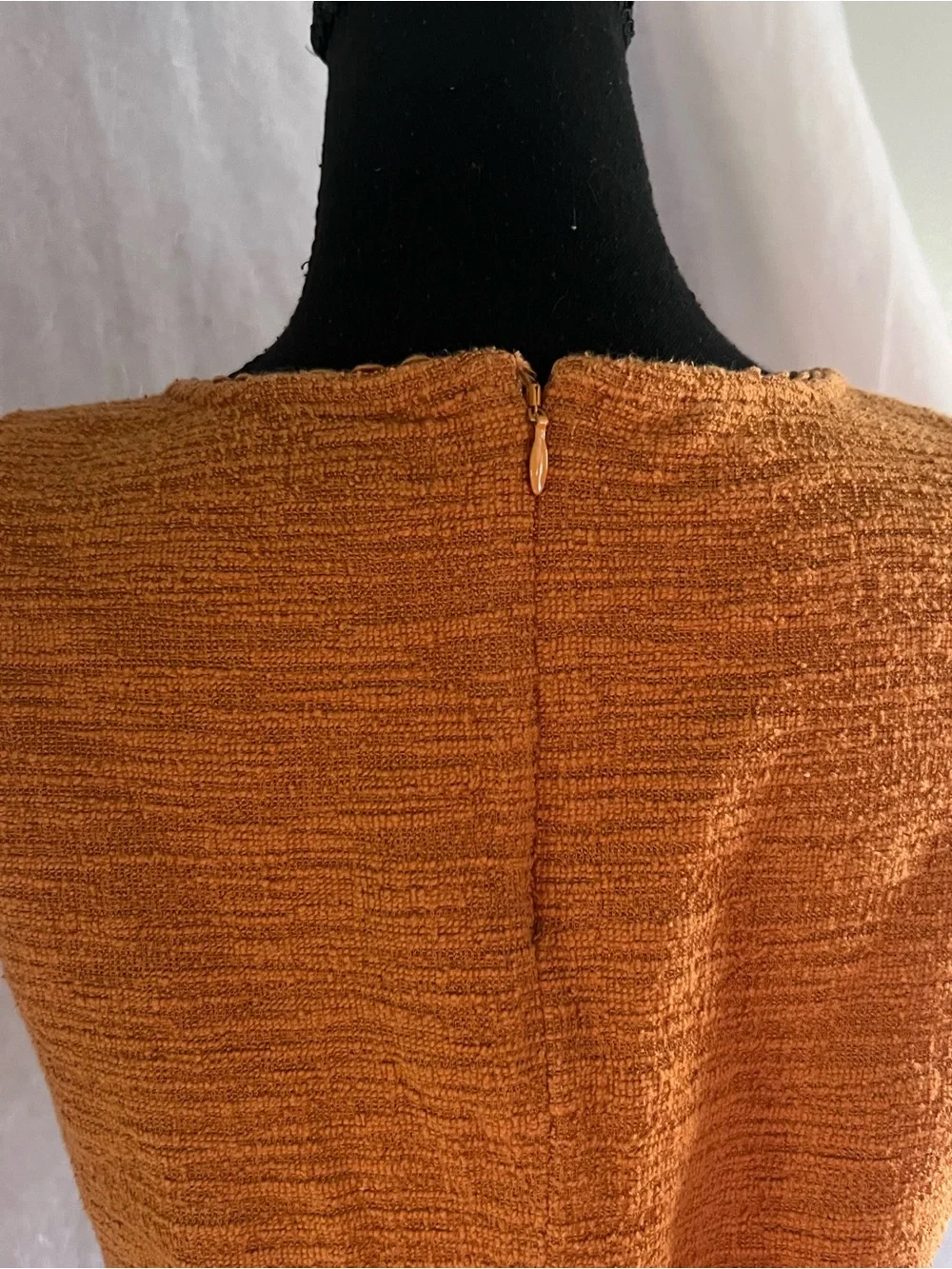 J. Crew Sleeveless Textured Tank - Orange/yellow